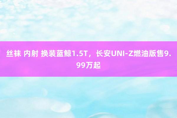 丝袜 内射 换装蓝鲸1.5T，长安UNI-Z燃油版售9.99万起
