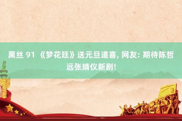 黑丝 91 《梦花廷》送元旦道喜， 网友: 期待陈哲远张婧仪新剧!