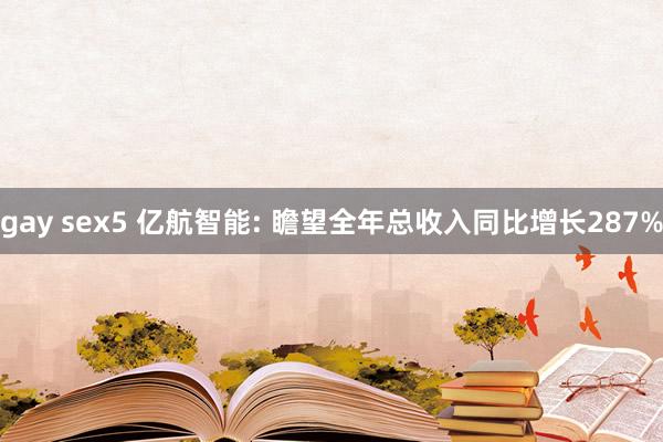 gay sex5 亿航智能: 瞻望全年总收入同比增长287%