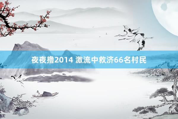 夜夜撸2014 激流中救济66名村民