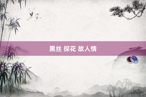 黑丝 探花 故人情