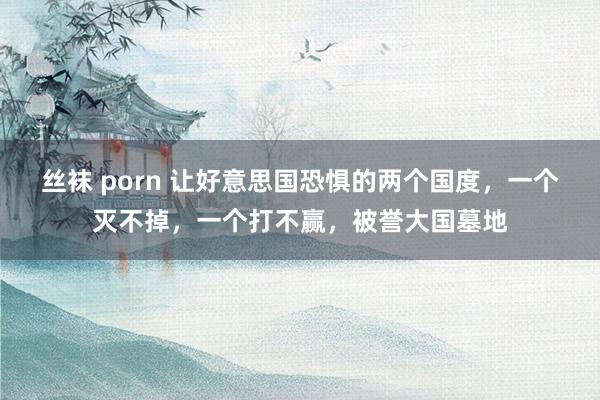 丝袜 porn 让好意思国恐惧的两个国度，一个灭不掉，一个打不赢，被誉大国墓地