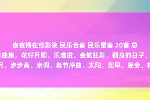 夜夜撸在线影院 民乐合奏 民乐重奏 20首 总谱简谱 中国民族器乐合奏曲集，花好月圆、乐滋滋、金蛇狂舞、翻身的日子、彩云追月、步步高、京调、春节序曲、太阳，您早、晚会、将军令、神采奕奕、瑶族舞曲，等等
