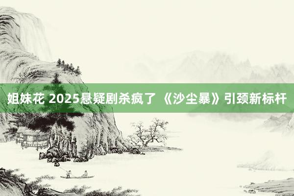 姐妹花 2025悬疑剧杀疯了 《沙尘暴》引颈新标杆