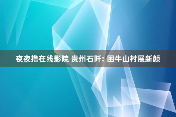 夜夜撸在线影院 贵州石阡: 困牛山村展新颜